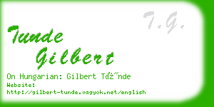 tunde gilbert business card